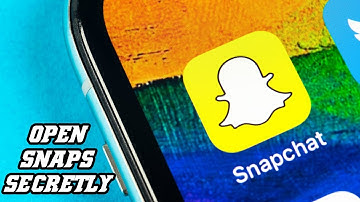 How To Open Up A SNAP On iPhone (SNAPCHAT 2021)