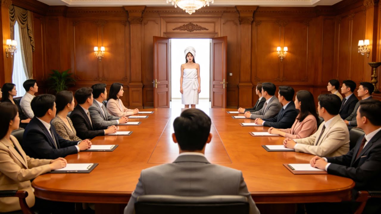 Intern in bathrobe storms meeting room—they expect firing, but CEO falls for her at first sight
