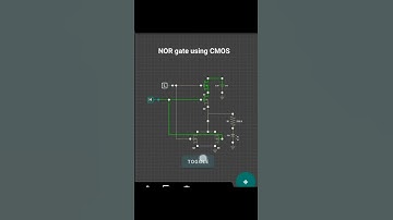 NOR gate using CMOS technology #electronics #vlsiprojects #vlsi #tech #digital #diy