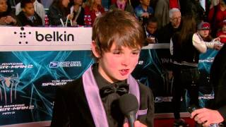 The Amazing Spider-Man 2 Max Charles Official Movie Premiere Interview Screenslam