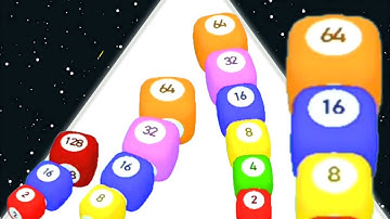 2048 Rush 3D - Number Puzzle (Max Level) Android Gameplay