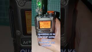 QUANSENG UV K6 MİNİ WHIP ANTEN 5960 KHZ TÜRKİYENİN  SESİ RADYOSU #swl #radiofrekans