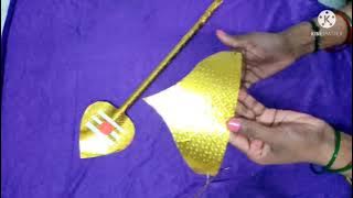 How to make murugan Vel & Crown for baby photo shoot theme | Loard little Murugan vel making