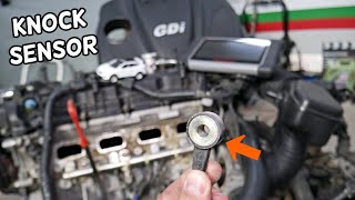 HYUNDAI SANTA FE KNOCK SENSOR REPLACEMENT LOCATION  WHERE IS KNOCK SENSOR