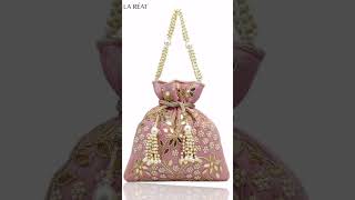 Upgrade Your Look With La Reat Beautifully Designer Clutches & Potlis. Visit .Lareat