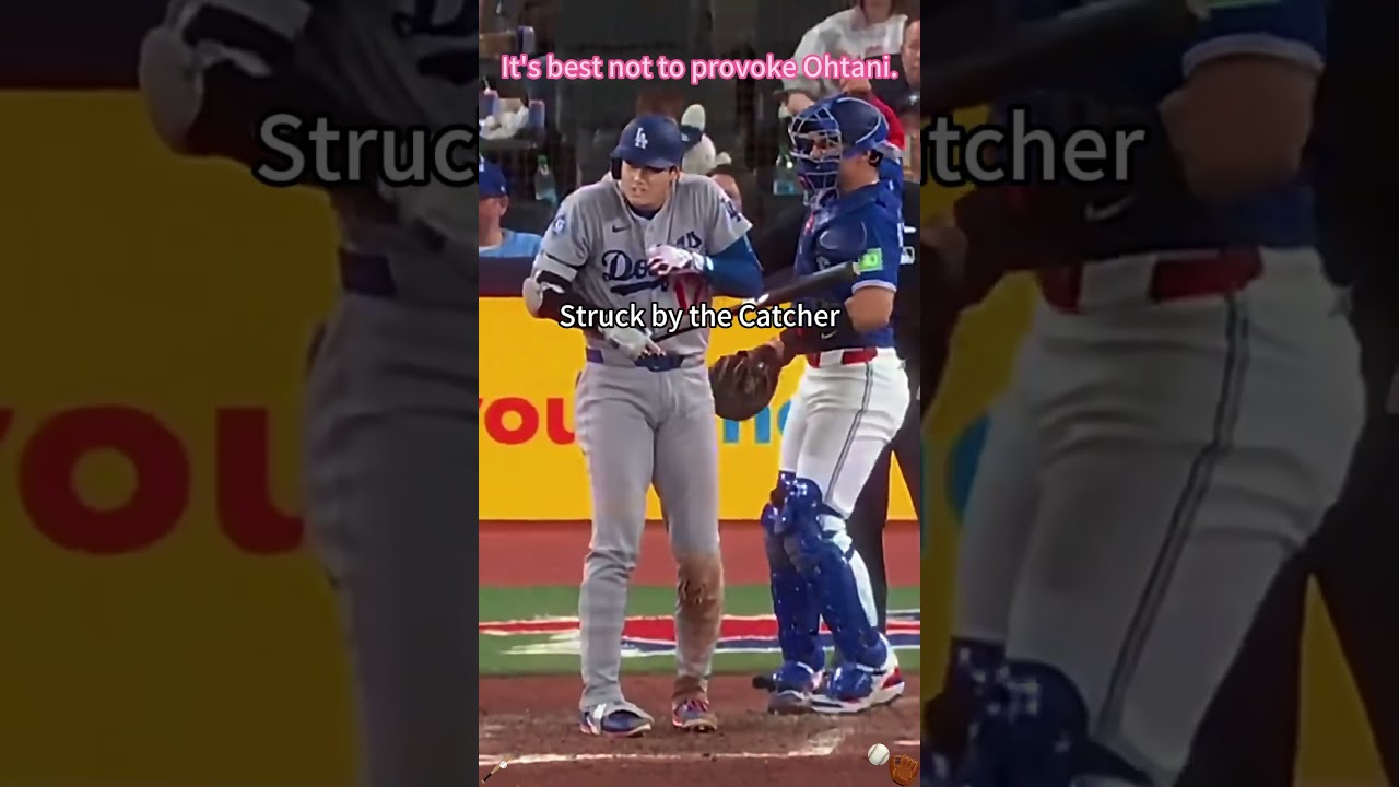 Never try to make him angry🥶#mlb #baseball #ohtani #dodgers