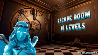 FORTNITE Escape room - 10 levels by MlleL4U3 - SOLUTION FORTILLA KEYCARD 😍 MAP CODE: 2315-7048-8040