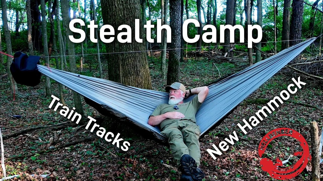 Stealth Camping by Train Tracks + New Hellbender Hammock