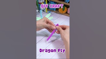 DIY CRAFT | How to make a Dragon fly from pipe cleaner | Easy chenille wire tutorial #diy #craft