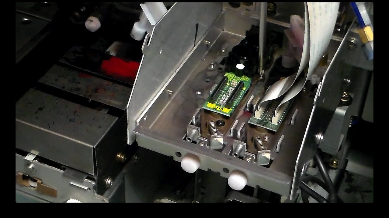 Roland Versacamm Sp Series Printhead Installation Youtube