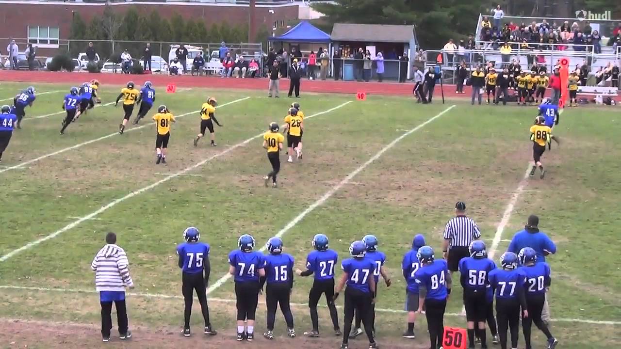 Jack Bordick, 8th Grade QB and SS. RHAM Rams A team 2015 - YouTube