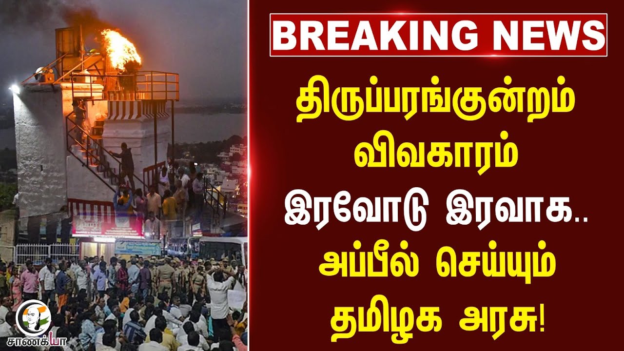 #breakingnews  Thiruparangundram விவகாரம் இரவோடு இரவாக அப்பீல் செய்யும் Tamil Nadu Government!! |