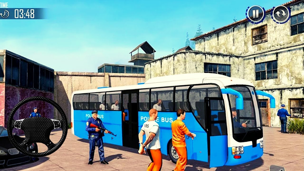 Offroad US Police Bus Driving Simulator Gameplay - Android Gameplay