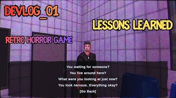 Devlog #01 (Retro Horror Game) – Learning from Fractured Psyche   #unity #devlog #indiedev #gamedev