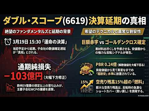 【ダブルスコープ研究】決算延期、株価180円台の攻防！ゴールデンクロス確定のダブル・スコープ、機関の空売り残高15%超！「歴史的なショートカバー」は起きるのか？決算延期は「絶好の買い場」か？