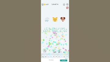 Dingbats emoji puzzles level 4 🌧️🐱🐶 walkthrough