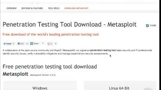 Ethical Hacking Tutorials 35  Acquiring Metasploit