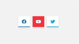CSS Magic Line Icon Fill Hover Effects | Social Media Buttons | No talking | Asmr | Code Katana
