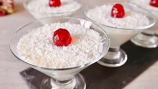 If you have milk and coconut make this easy and yummy no bake dessert that will melt in your mouth!