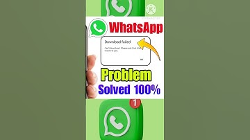 How to Fix Whatsapp Download Failed Problem | Download failed problem in WhatsApp #shorts