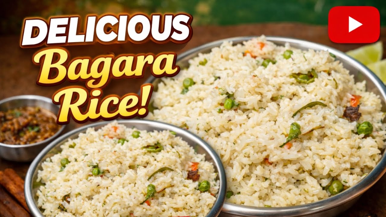 ಮನೆಯಲ್ಲಿ ಸಿಗುವ ಸರಳ ಪದಾರ್ಥಗಳಿಂದ ಈ ಬಗರಾ ರೈಸ್ ಮಾಡಬಹುದು | bagara rice ...
