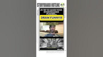 BEST TIP TO MAKE YOUR STORYBOARDS FUNNIER... DRAW FUNNY!!! #storyboard #storyboardartist #animation