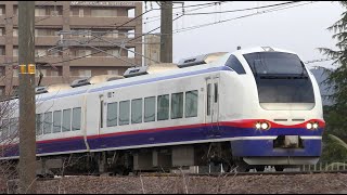 特急しらゆき8号新井行き【4K】E653系H203編成信越本線上り58M
