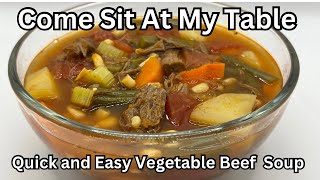 Quick and Easy Vegetable Beef Soup