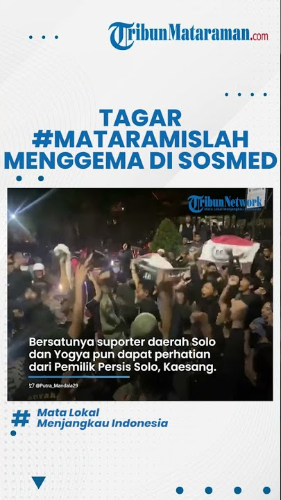 Suporter Persis dan PSIM Bersatu, Tagar Mataram Islah Menggema di Media Sosial