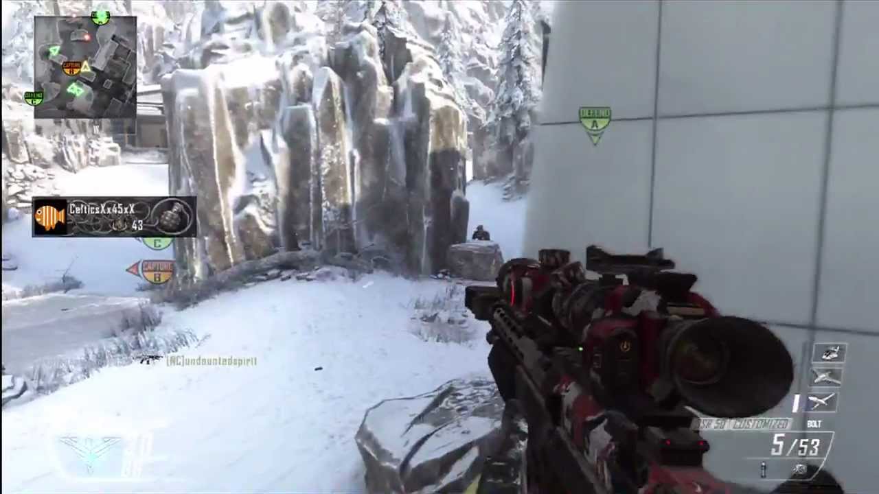 Black Ops 2 "DSR-50 Dual Band Scope Streak" on Downhill