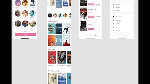 Bookstore UI with flutter intro screen || part 2