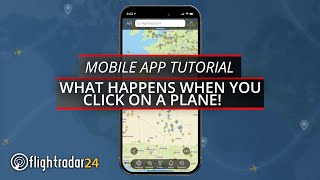 Mobile tutorial: what happens when you click on a plane?