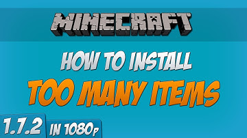 Minecraft 1.7.2 - How to install Too Many Items mod (Forge) (1080p)
