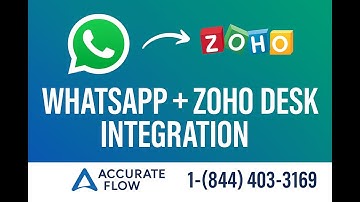 Step-by-Step WhatsApp Integration with Zoho Desk | Accurate Flow (1-844-403-3169)