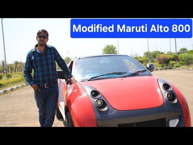 Maruti Alto modified into a dark stealth ride, video and pictures inside