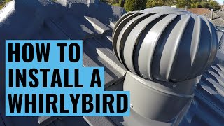 How to install a Whirlybird roof vent on a TILED roof | DIY