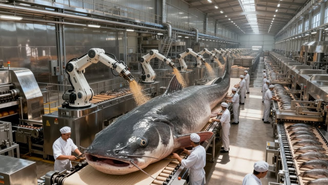 (Full Process) Inside the Fish Factory – How Million-Dollar Frozen Catfish Are Made