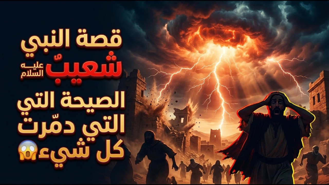 قصة النبي شعيب عليه السلام | في يومٍ واحد انتهى كل شيء! الهلاك المرعب لقوم مدين 🔥