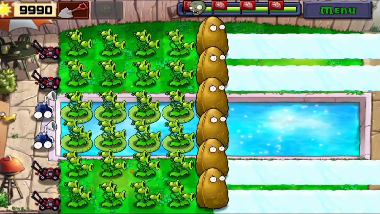 Plants vs Zombies MiniGames Bobsled Bonanza Full Gameplay [ 1080p