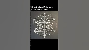 How to draw Metatron’s cube from a cube