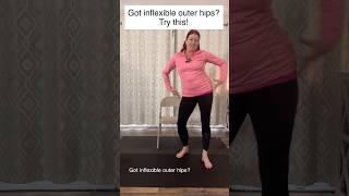 Got inflexible outer hips? Try this! #yogateachertips #yogaskills #onlineyogateacher #hipstretch