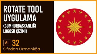 Adobe Illustrator 2022 - Ders 32 - Cumhurbaşkanlığı Logosu Çizimi  #adobeillustrator