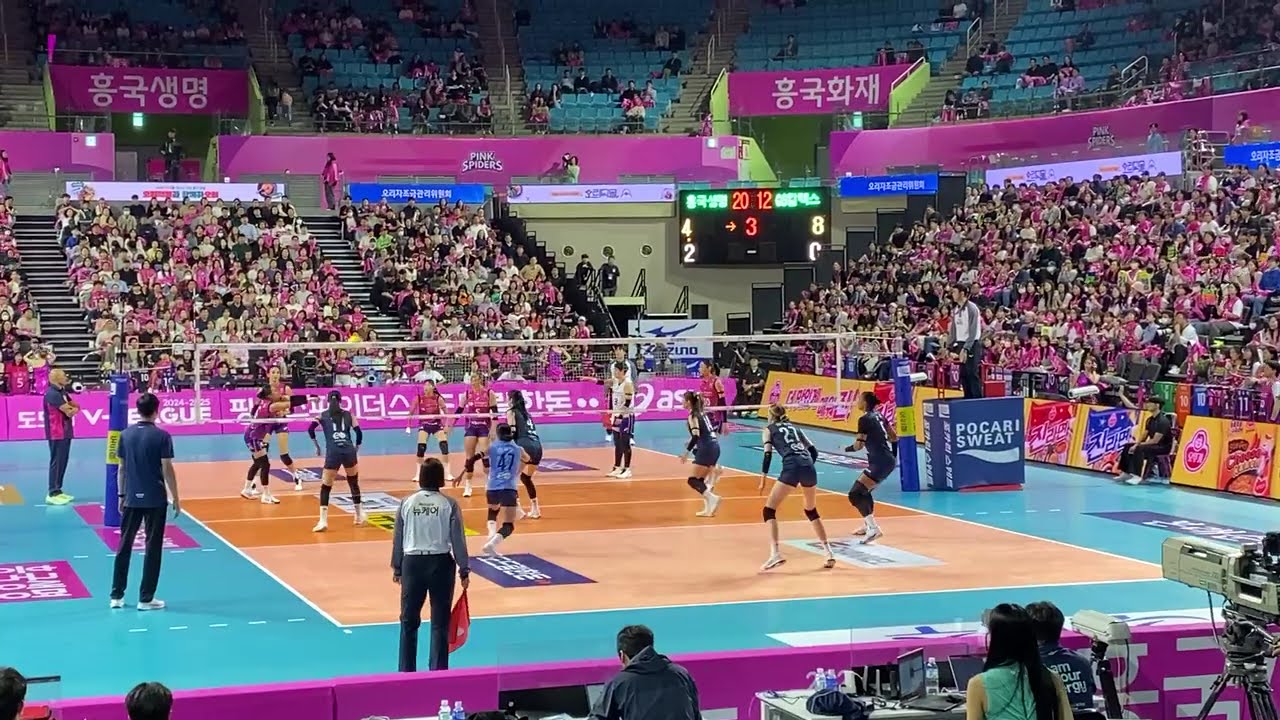 2024.10.24. 흥국생명 3세트 셧아웃 승리 (vs GS칼텍스, 삼산월드체육관)