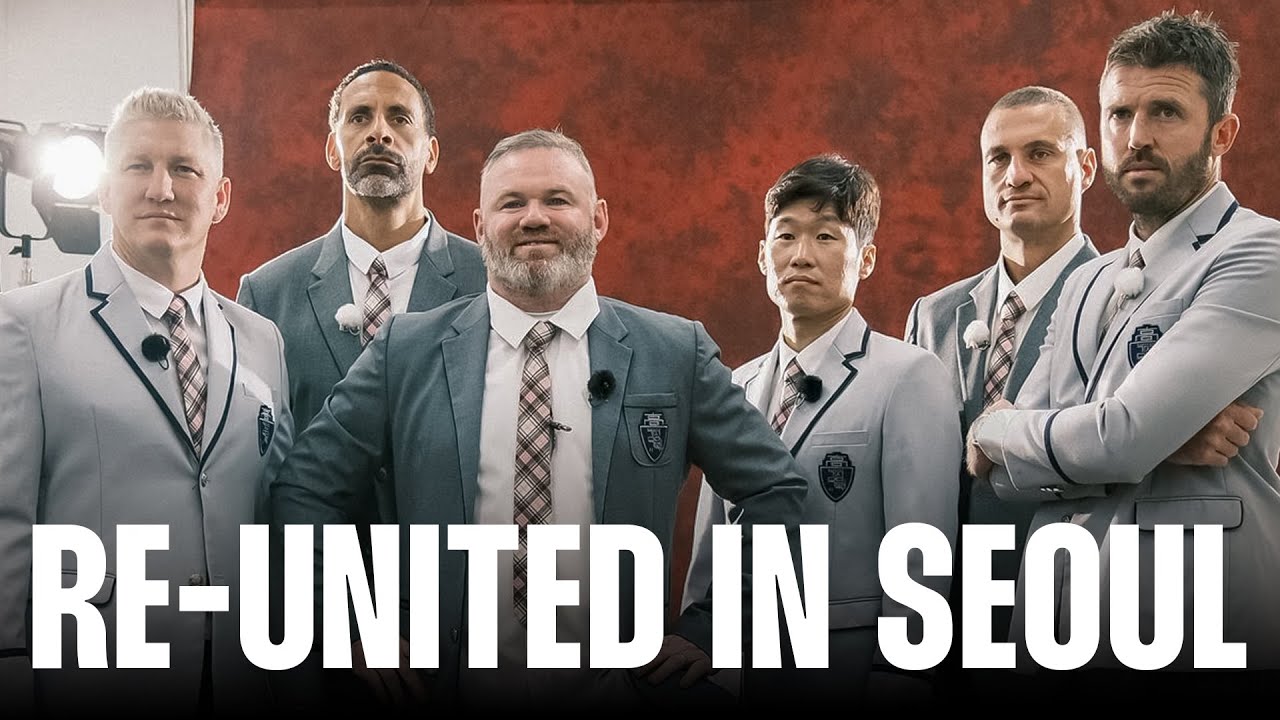 Man Utd Icons in Seoul ft Wayne Rooney, Schweinsteiger, Carrick, Vidic & Ji-Unit 🇰🇷