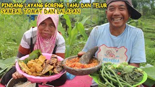 Pindang Layang Goreng, Tahu Telur Dan Sambel Tomat Lalapan