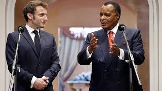 Congo : Emmanuel Macron rencontre Denis Sassou Nguesso  Brazzaville