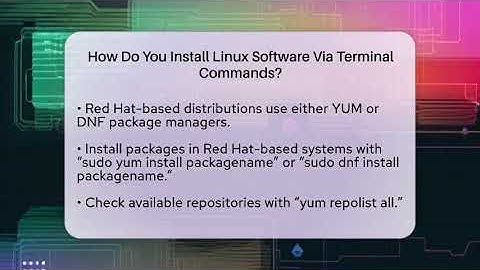 How Do You Install Linux Software Via Terminal Commands? - All About Operating Systems