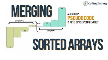Merge Two Sorted Arrays into One Array Pseudocode, Time & space complexities || Sorting Algorithms