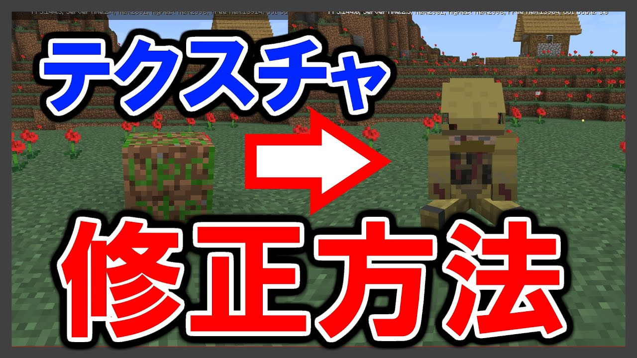 マイクラ 1 18 10のテクスチャバグを治す方法 超簡単 Youtube