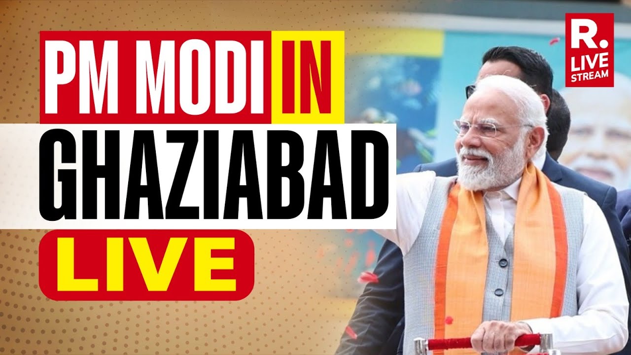 LIVE: PM Modi Holds Mega Roadshow In Ghaziabad | Yogi Adityanath | Lok ...